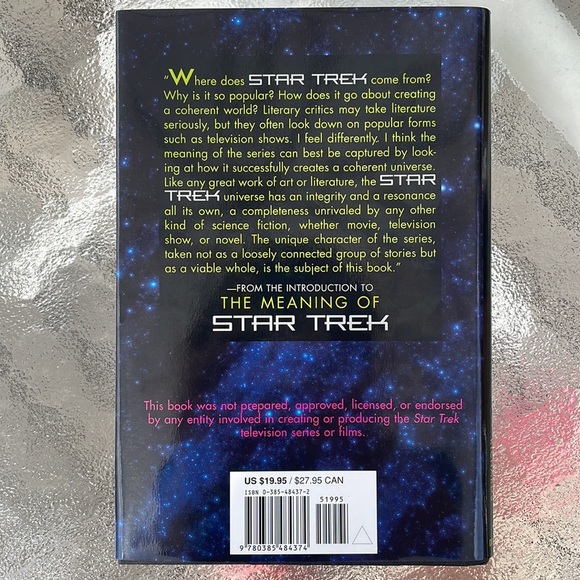 The Meaning of Star Trek and Beyond Star Trek. Hardcover books. Science/fiction - Picture 3 of 16
